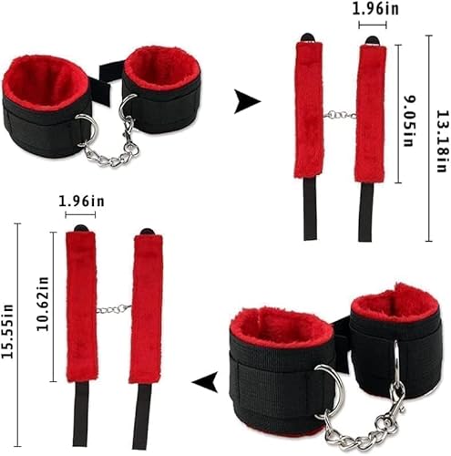 Jnsiv Bdsm Sex Bondage Restraints Kit Toys Sex Things Accessories For Adults Couples Kinky Sex Tie Downs For Women Bed Straps Restraints Sex For Under King Mattress Queen Size Bed Adult Play Sweater J3 thumb #4