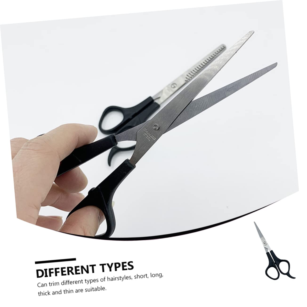 FRCOLOR Hairdressing Scissor for Salon Hair Cutting Abs Handle Sturdy Stainless Steel Shears