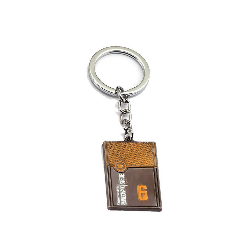 Rainbow Six Siege 6 Keychain Black Tag Key Chain Fans Game Jewelry Accessory Keyring
