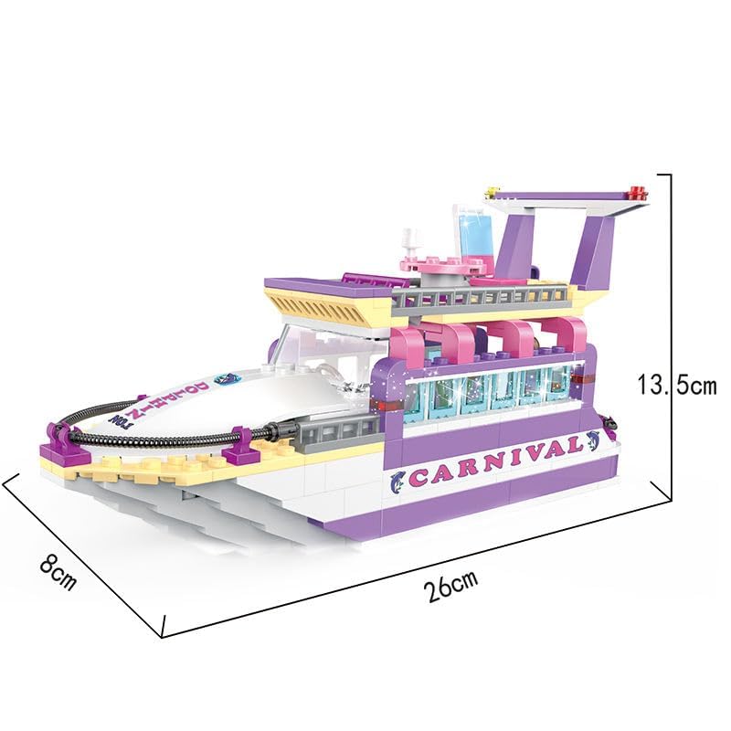 KERBRO 3D Boat DIY Carnival Yacht – Educational Building Block Toy for Kids, Creative STEM Learning & Fun Party Activity 3