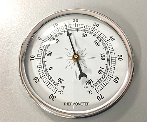 Stazione meteorologica esterna, barometro e stazione meteo esterna, da interni, 35 cm, termometro, igrometro, barometro.