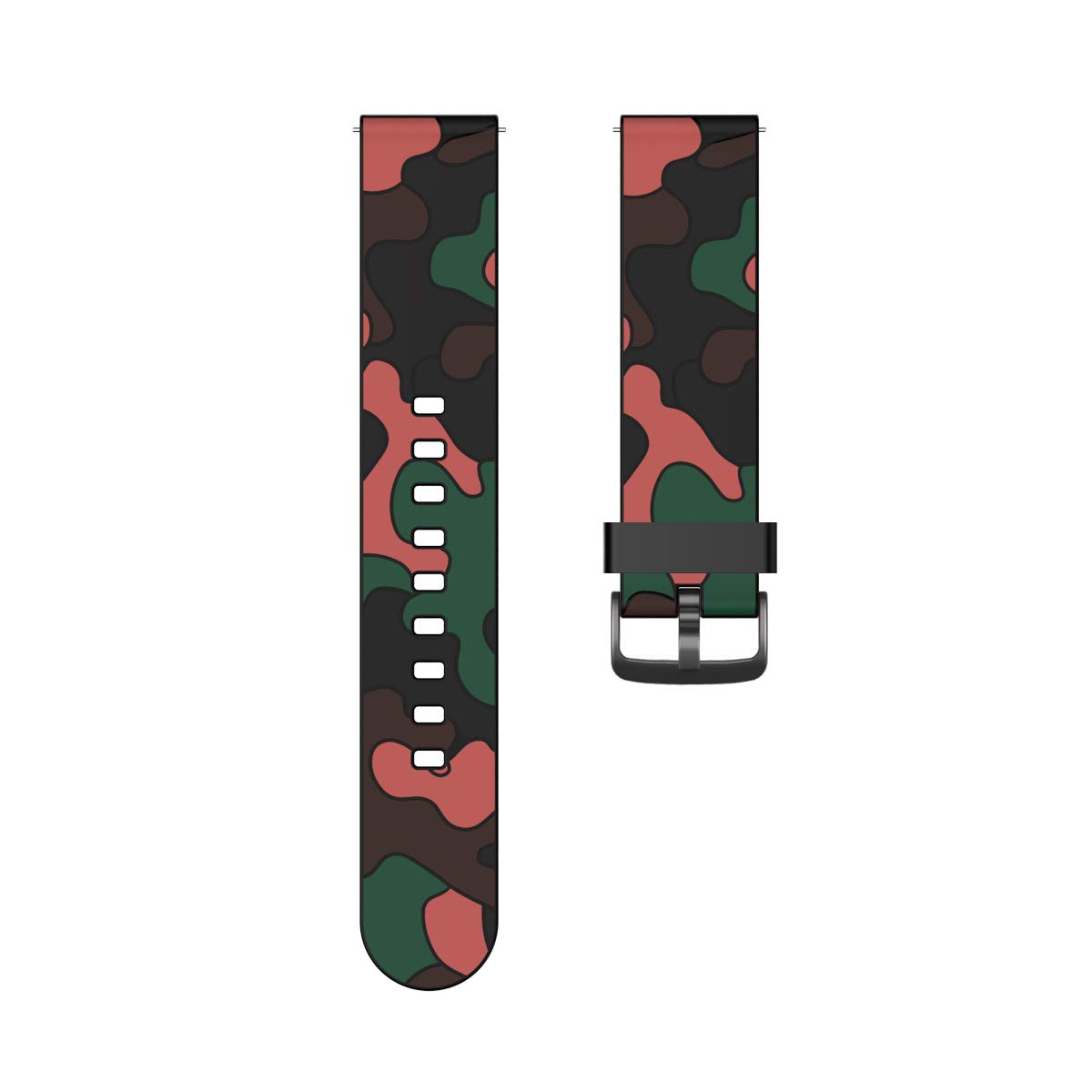 ZKCREATION Replacement Watch Band Fitness Tracker Activity Tracker Camouflage