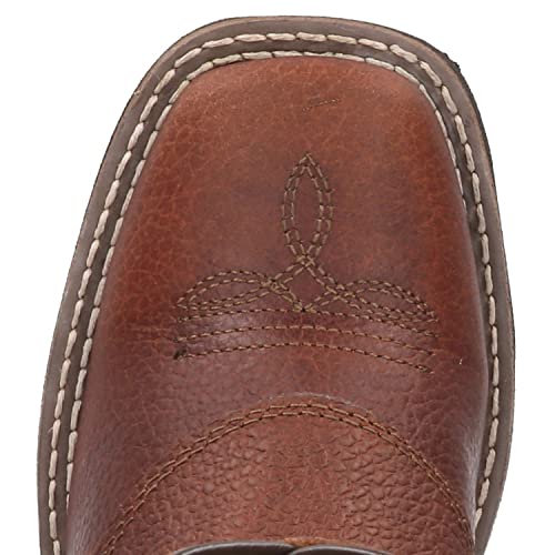 Smoky Mountain Children Luke Square Toe Western Cowboy Boots Brown, 10.5M2