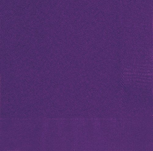 Unique Party - 33042 - Paquet de 50 Serviettes en Papier - 16,5 cm - Violet Intense