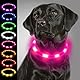 Joytale Leuchthalsband Hund USB Aufladbar Hundehalsband Leuchtend für Große Mittel Kleine Hunde und Welpe, Led Halsband mit 3 Modi für Sicherheit, Rosa