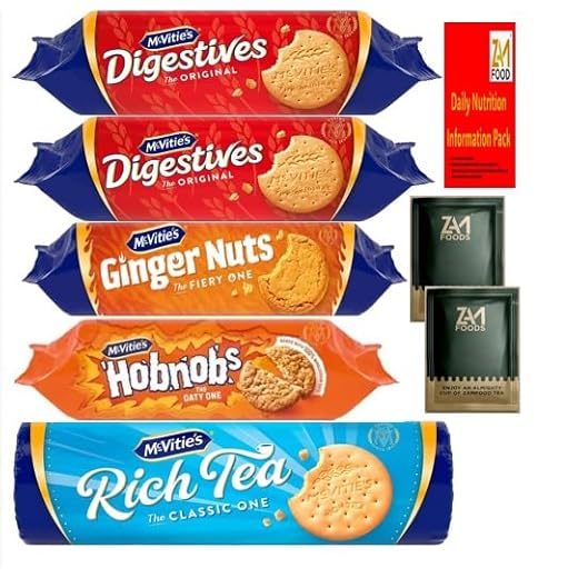 Mixed Assortment of McVitie's Biscuits & Zamfoods Tea