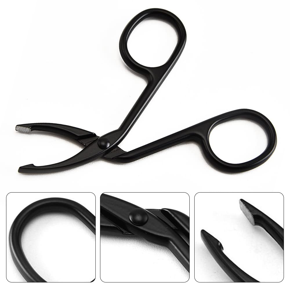 Amazon.co.jp: 3個入り ハサミ型毛抜き 鋏型 曲げヘッド 眉毛