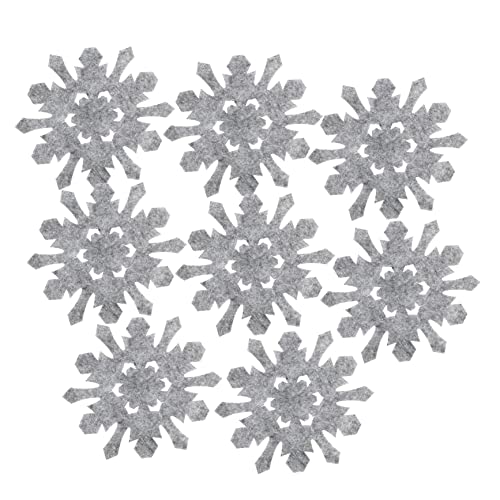 Cabilock 8Pz Sottobicchieri Fiocco Di Neve Di Natale Decorazioni Natalizie Portaposate Natalizie Stoviglie Natalizie Di Natale Sottobicchieri Per Tazze Fiocco Di Neve Di Natale Panno