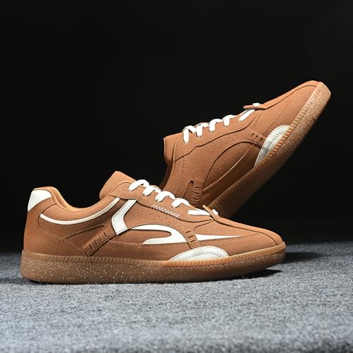 Image of Cruiser Men's Low-Top Sneakers | Chunky Platform Cushioned Insole | Trendy & Stylish Modern Lace-Up Athletic Shoes with Wave Graphic Side Panels| Retro Street Style Casual Walking Footwear (2658)