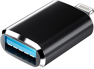 Lightning to USB iPhone OTG Adapter Dongle Camera Card Reader Flash Drive Mouse Keyboard MIDI Hub Data Sync Compatible with Apple 11 12 13 Pro Max Mini Xr X Xs Se 7 8 Plus Ipad Air Piano Converter