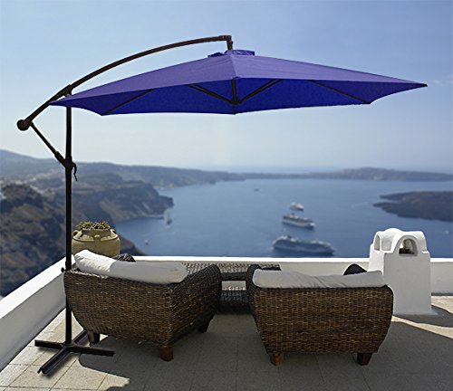 Alu - Ampelschirm - Blau UV50+