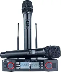 Microfone sem fio uhf kdsw 402 m uhf (mão + mão)