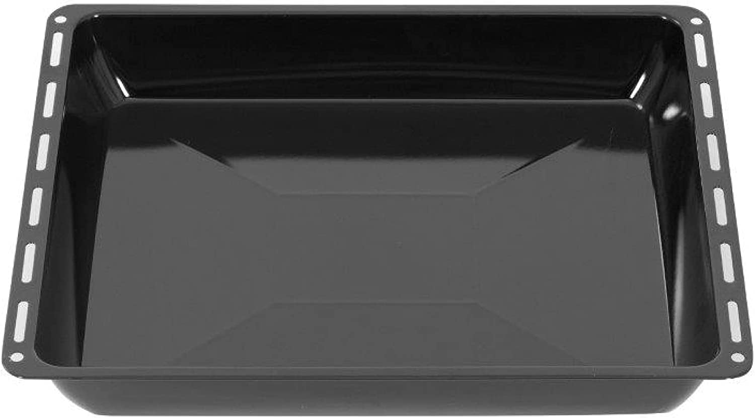 ICQN Baking Tray 465 x 370 x 60 mm Deep, Enamelled Grease Pan for Oven and Hob, Suitable for Bosch, Siemens, Neff Constructa, Scratch-Resistant and Rustproof, 46.5 x 37 cm