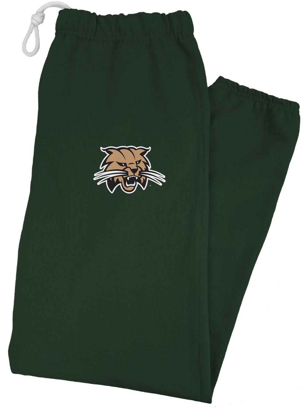 Ohio University Officially Licensed Apparel - Primary Logo School Color Jogger Sweatpants, Hunter Green, Small
