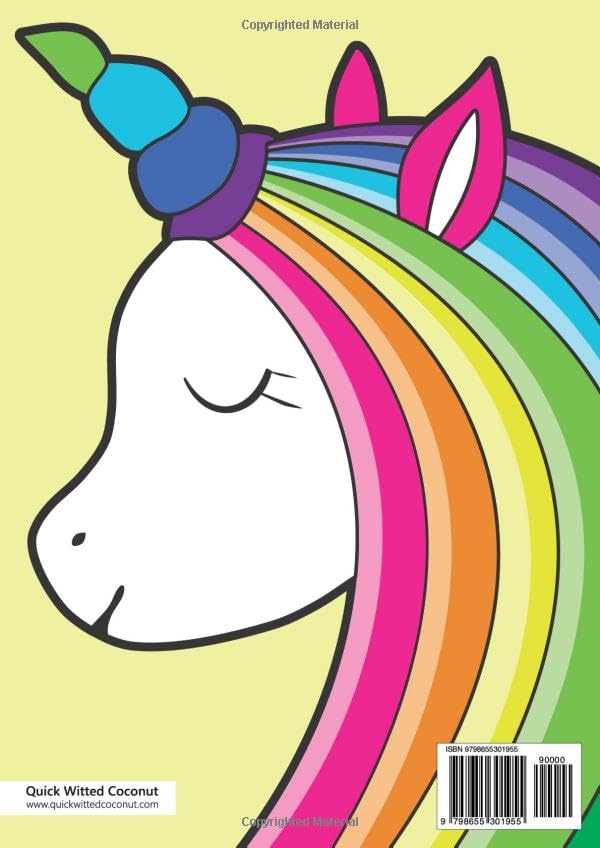 Unicorn Notebook - A4: (Yellow Edition) Fun notebook 192 lined pages (A4 / 8.27x11.69 inches / 21x29.7cm) - Image 2