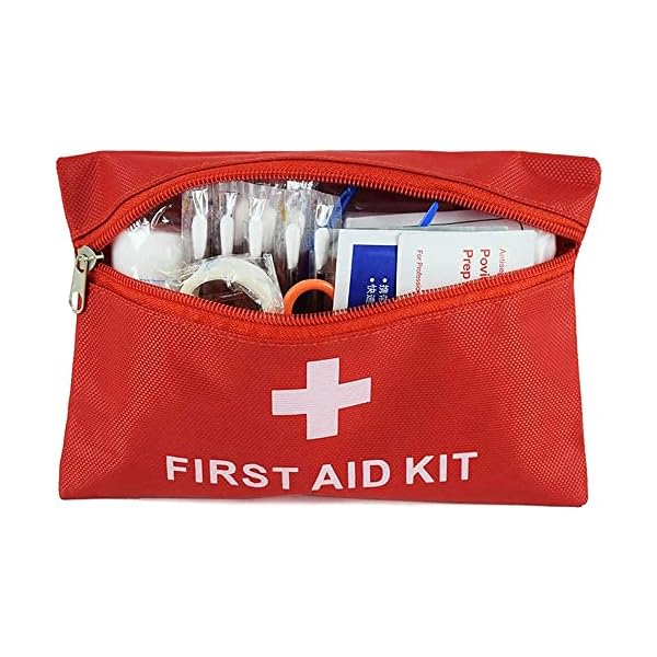 AOUTACC 12 Pack First Aid Kit Empty Bag, Travel Empty First Aid Kit Pouch for Emergency at Home, Office, Car, Outdoors, Boat, Camping, Hiking(Bag Only)