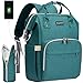 COSYLAND Sac à Dos à Langer pour Bébé Sac de Voyage Multifonction, Sac à Couches Imperméable, Grande Capacité avec 2 Sangles de Poussette/Pochettes Isolées Thermiquement (Vert)