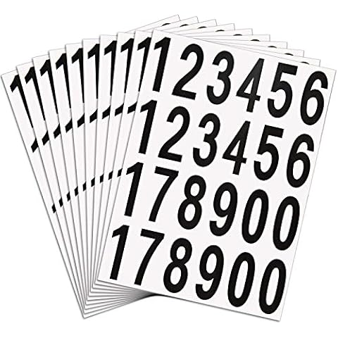 Outus 240 Pieces Self Adhesive Numbers Cover