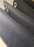 NOVUM fix Filzvorhang mit ÖSEN * Softfilz * MASSANFERTIGUNG XXL bis 350cm lang*Thermovorhang* Türvorhang* GRAU (138x200cm(BxH))