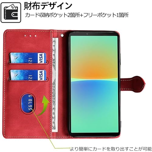 For Xperia 10 VII P[X 蒠^ ForGNXyA10vii Jo[ COCOCLOUD PUU[ ̂悤ȎG uX^h@\ 2̃J[h[ }Olbg ϏՌ nhCh v bh