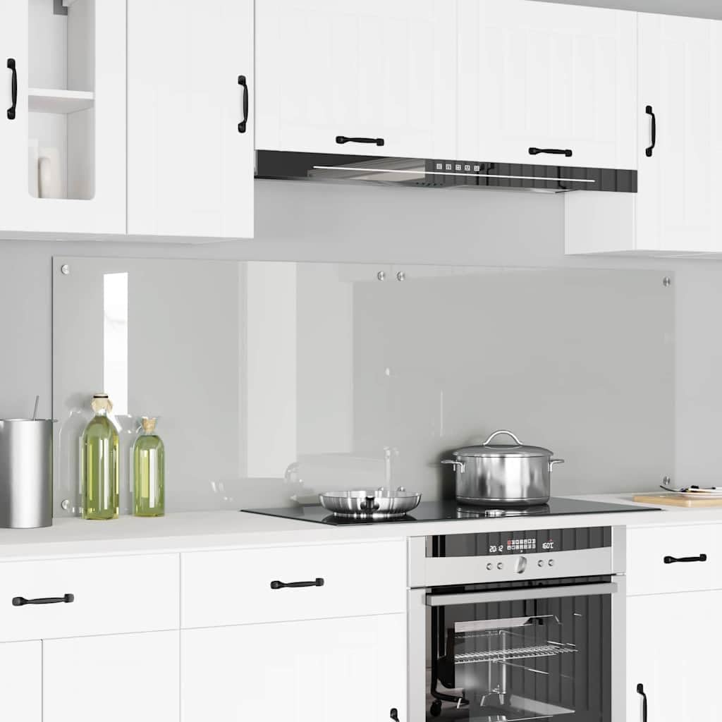 Generisch Küchenrückwand 2 pcs Transparent 90 x 60 cm Gehärtetes Glas,Heim Garten,Küche Esszimmer,Küchenhelfer -utensilien-3415538
