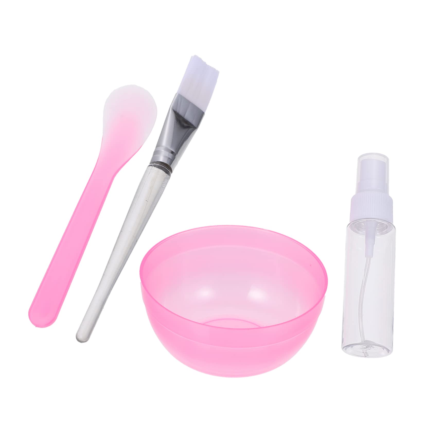 TOVINANNA Bowl Set 4pcs Mask Mixing Bowl with Brush and Stirring Rod Random Color
