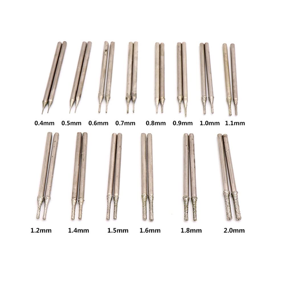 10pcs Diamond Comped Wiertło do kafelki do szklanki biżuterii,3mm
