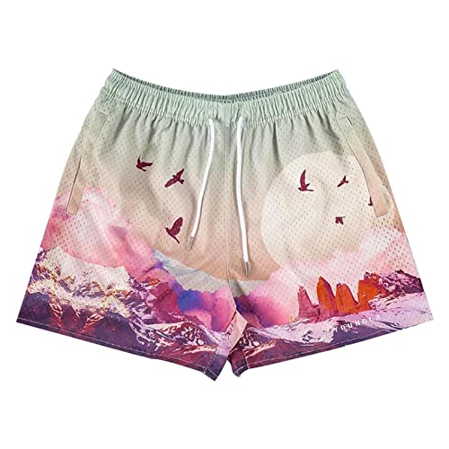 Badehose Manner Schnell trocknende, Bedruckte, Kurze Speedos für Herren...