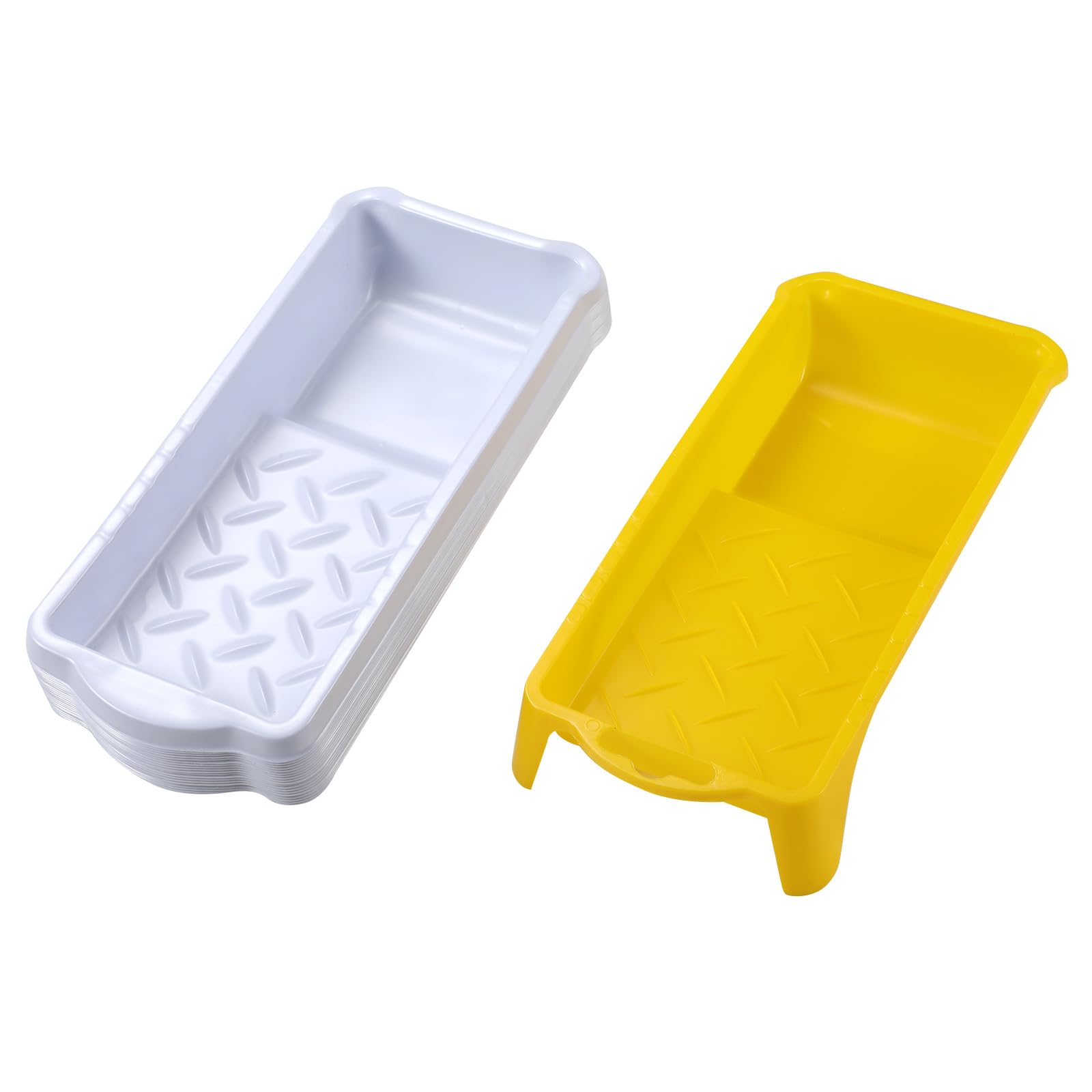 21 Pack Disposable Thickened Plastic Paint Tray Liners with 2Inch Roller Tray