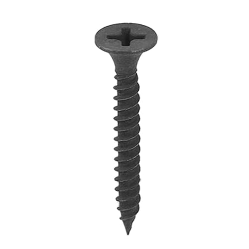 IIVVERR Tornillo de cabeza Phillips autorroscante de 325" x 1 316", color negro, 25 piezas (325' 'x 1 316' 'Tornillo de cabeza Phillips