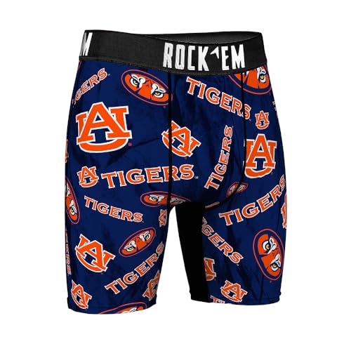 Rock 'Em Auburn Tigers Men’s Boxer Briefs – Ultra-Comfy Team Spirit Underwear2