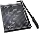 Papierschneider A3-B7,300-485mm Schnittlänge Guillotine Papierschneider für Karton Metallbasis mit Sicherheitsklingenverriegelung und Dual-Führung, 10-12 Blatt Kapazität (Schwarz 300mm)