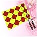 EXAOMBLE 2pcs Referee Special Flag Durable Pennant Flags Comfortable Sponge Grip Lightweight Design for Soccer Football and Hockey Training Storage Bag