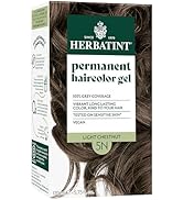 Herbatint Permanent Hair Dye For Women - 5N Light Chestnut - For Up To 100% Gray Coverage of Resi...