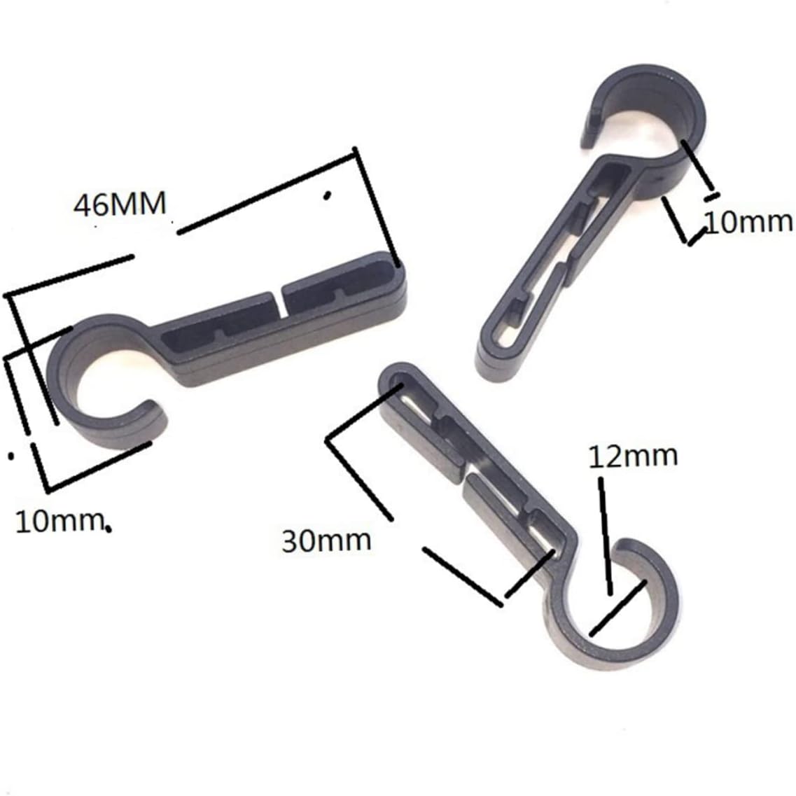 8pcs - Safety Helmet Headlamp Clasp Retainers Easy to Install Light Holder Prevent Sliding for Hard Hats and