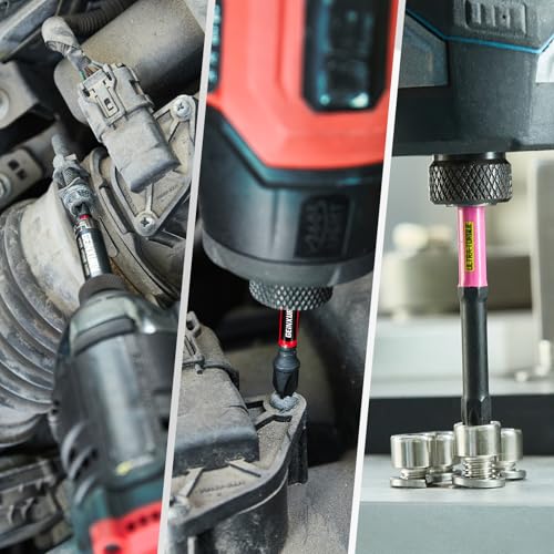 Geinxurn 217Pieces Impact Screwdriver Bits Set, S2 Steel 1”/2”/3”/6”Magnetic D2 Phillips/Slotted/Square/Torx/Hex Muliti Bits Tips Set with Impact Bit Holder and Bit Magnetizer/Demagnetizer