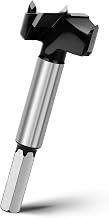 Forstner Drill Bit 33 mm, Wood Drill Bit 93 mm Length with Hex Shank for Deep Drilling for Wood, Hardwood, Softwood