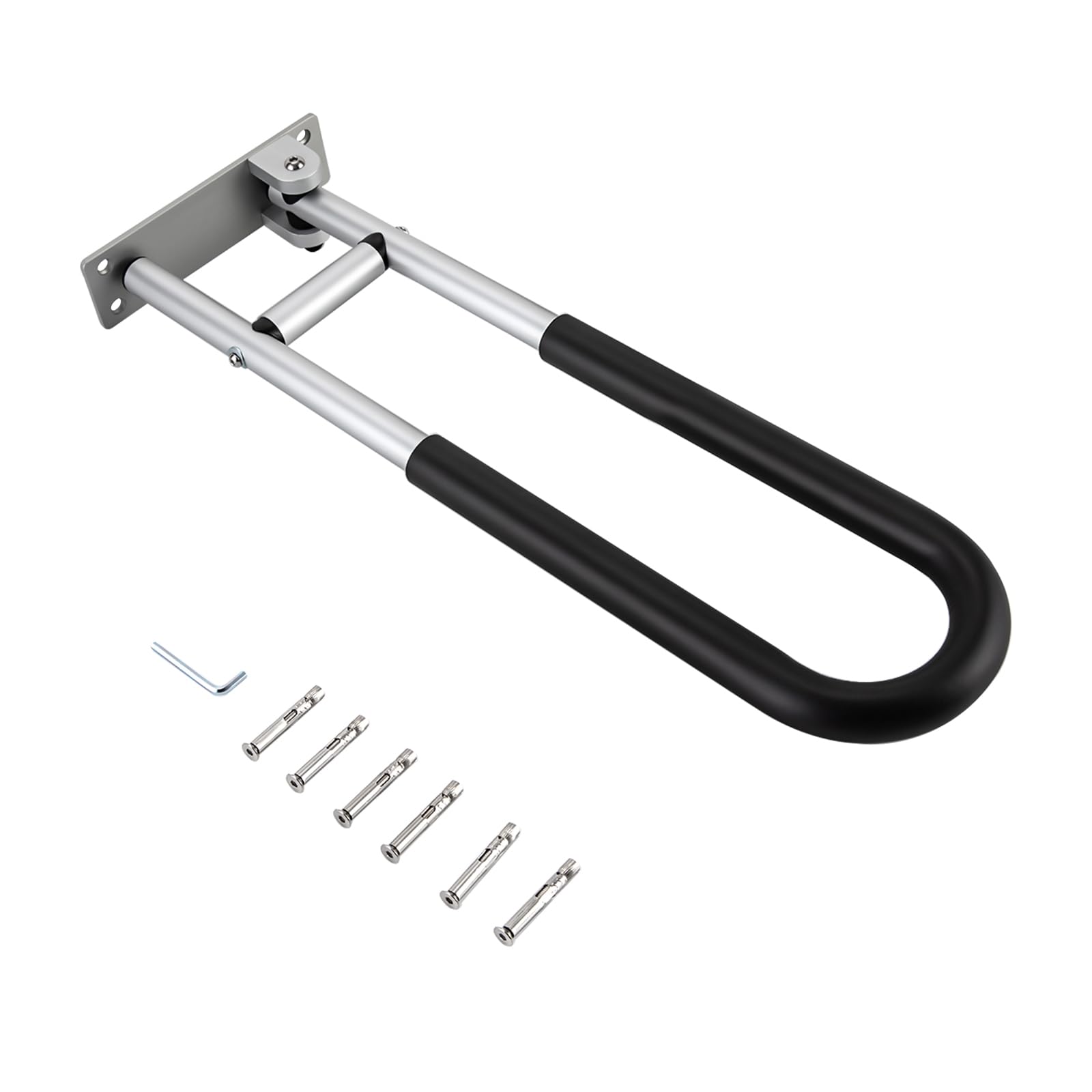 Asidero plegable para baño con mango antideslizante, para personas mayores para el cuidado del inodoro, 264,55 LBS