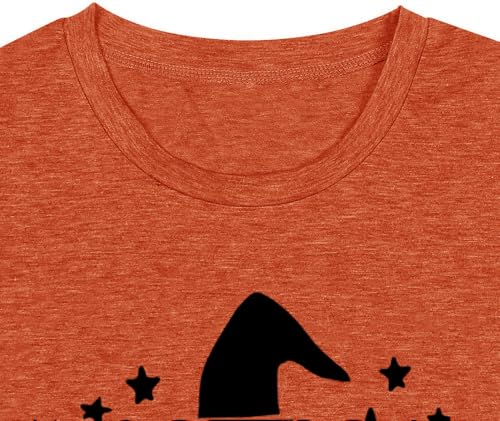 Women Witchy Vibes Shirt Halloween Basic Witch Magic Tee Nightmare Before Christmas Graphic Top2