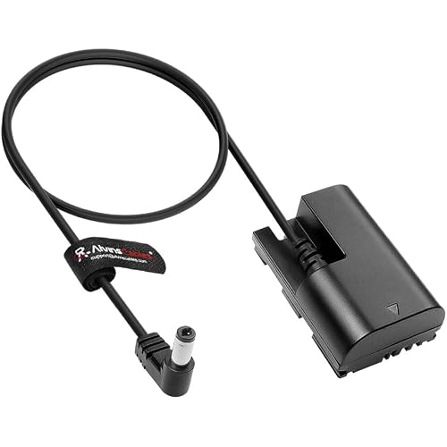 Alvin's Cables LP-E6NH Dummy Battery to DC Power Cable for Canon-R5C Camera, EOS R7 R6 R 90D 80D 7D Mark II 7D 70D6D 60D 5D Mark IV 5DS Camera, 50cm/19.7inches