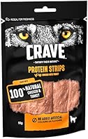Crave Dog Treat, High Protein Strips, Grain Free, Chicken with Turkey, 7x55g
