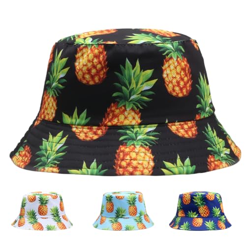 ZYHUI Chapeau bob pour homme - Chapeau cloche et casquettes arc-en-ciel réfléchissant - Chapeau unisexe - Chapeau de pêche aux fruits - Chapeau de pêcheur décontracté et amusant pour la plage et la