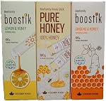 BeeFamily - Special-Tea Honey Stick Set 300g - Lemon Honey, Pure Honey, Ginseng Honey