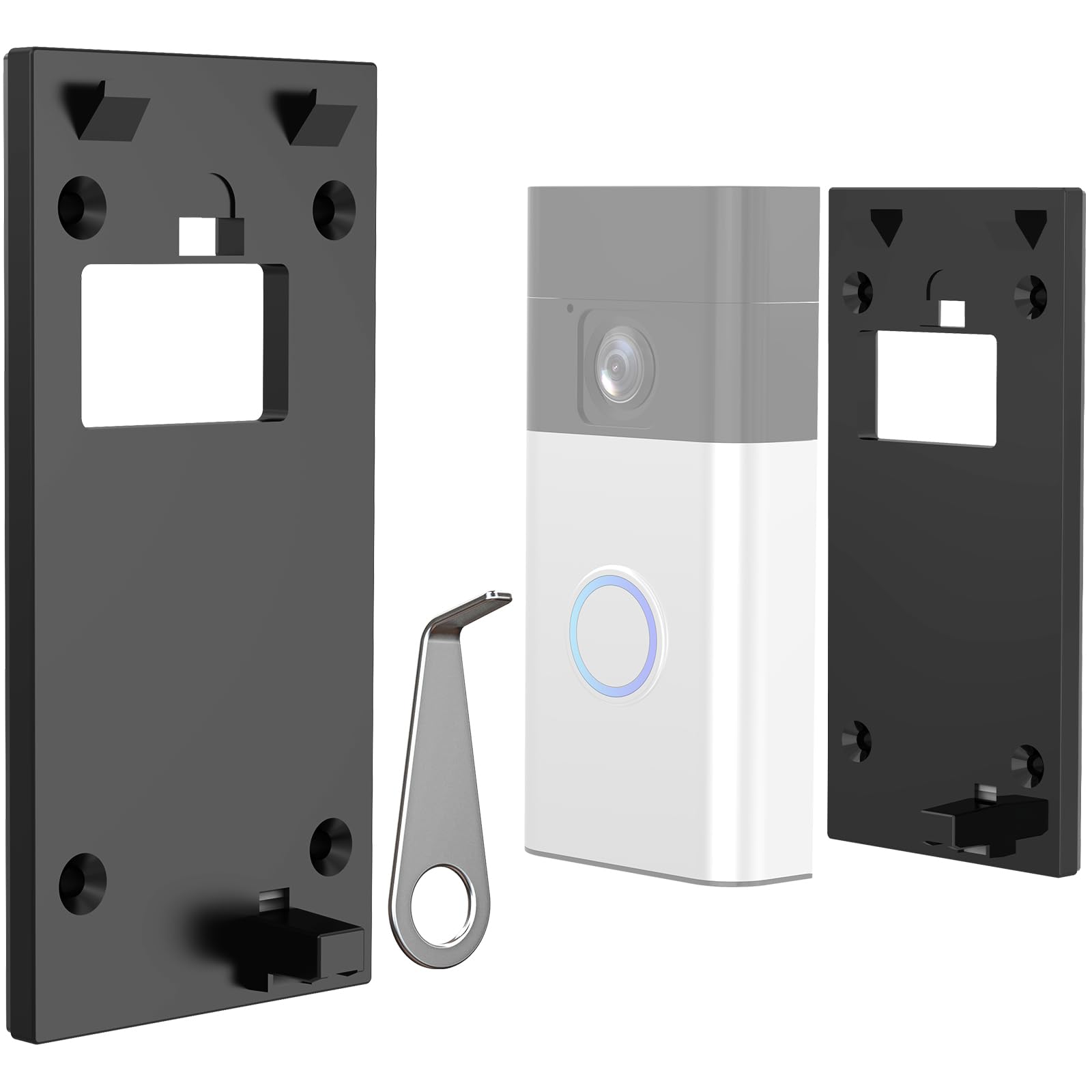 Mounting Plate Ring Video Doorbell Home Depot Doorbell Angle Mount