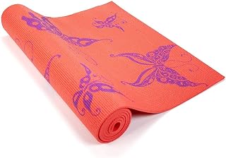Wai Lana Yoga & Pilates Mat Butterfly Design (Coral)