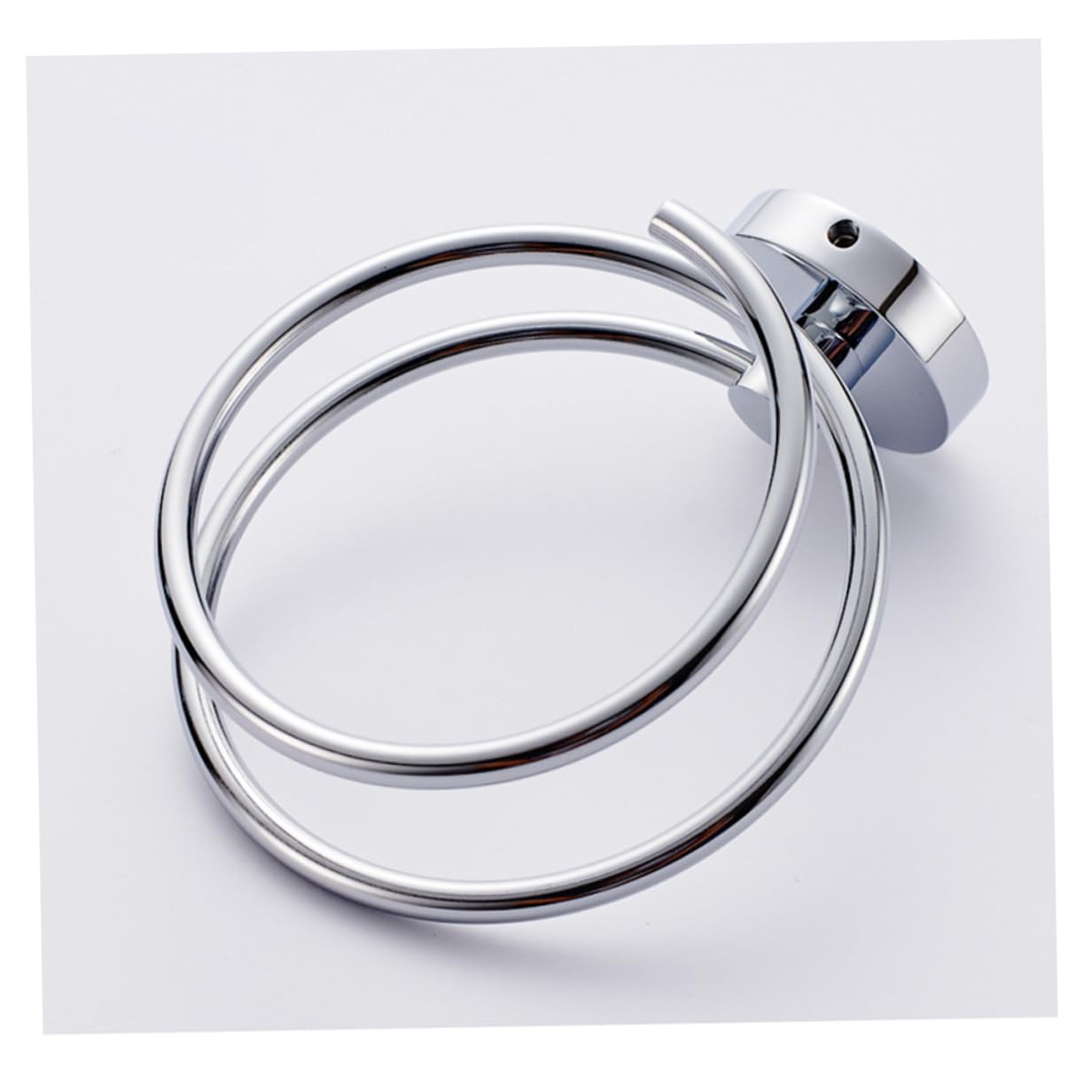 Sturdy Hair Dryer Wall Mount 15kg Capacity Chrome Finish with Installation Tools