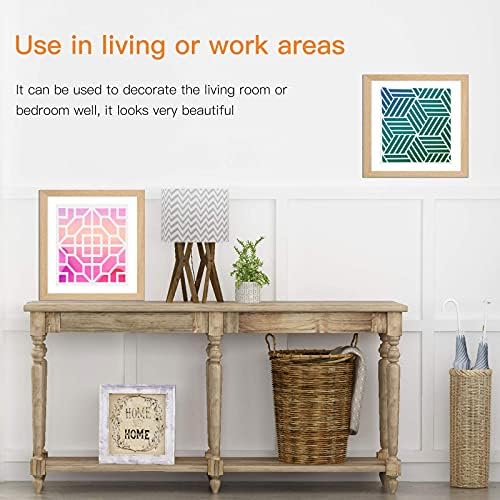 OOTSR 16Pcs Drawing Painting Stencils Set, Stencils for Crafts Reusable, Plastic Drawing Painting Stencils Wall Stencils Templates for DIY Wall Art Scrapbook-20x 20cm