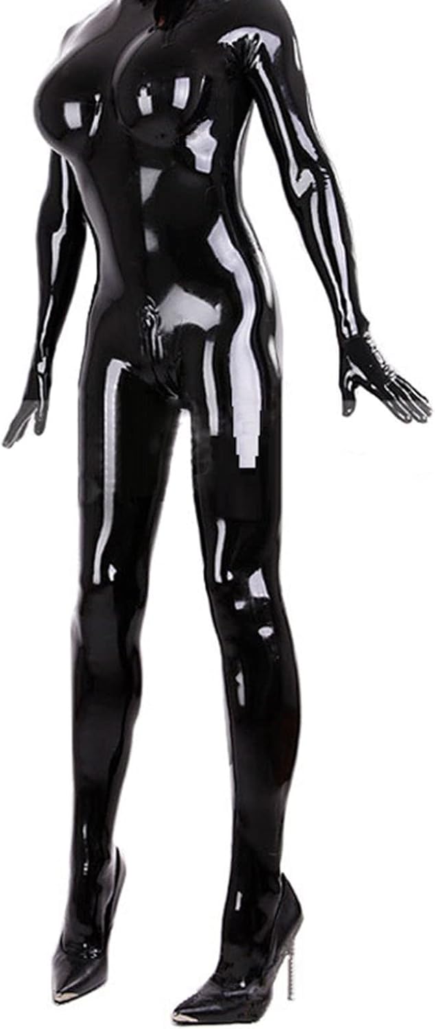 Sexy Women's Latex Catsuit Zip Full Body Suit Tight Egypt