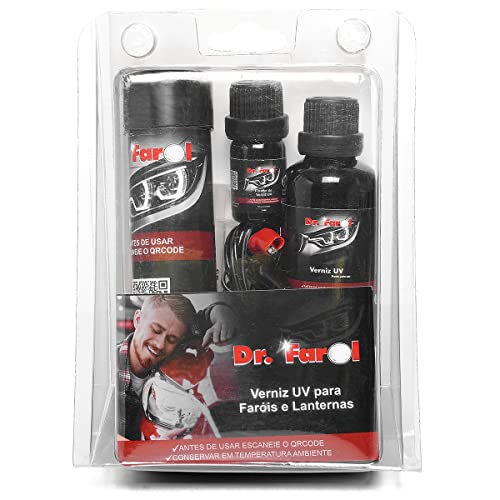 Revitalizador De Farol Verniz Uv a vapor Polímero recupera e restaura Farol Drfarol elimina amarelos