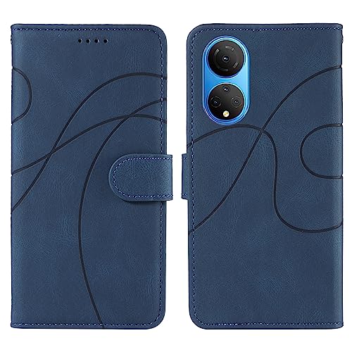 Coque Honor X7 à rabat bleu avec fente carte pour éviter de perdre vos affaires